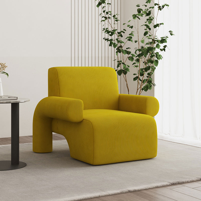 35.43" Wide Contemporary Style Single Sofa Chair Fixed Back Fabric Arm Chair