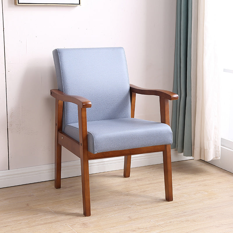 Mid-century Modern Style Fabric Arms Included Accent Armchair