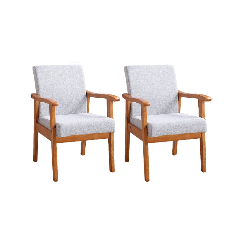 Mid-century Modern Style Fabric Arms Included Accent Armchair