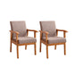 Mid-century Modern Style Fabric Arms Included Accent Armchair