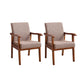 Mid-century Modern Style Fabric Arms Included Accent Armchair