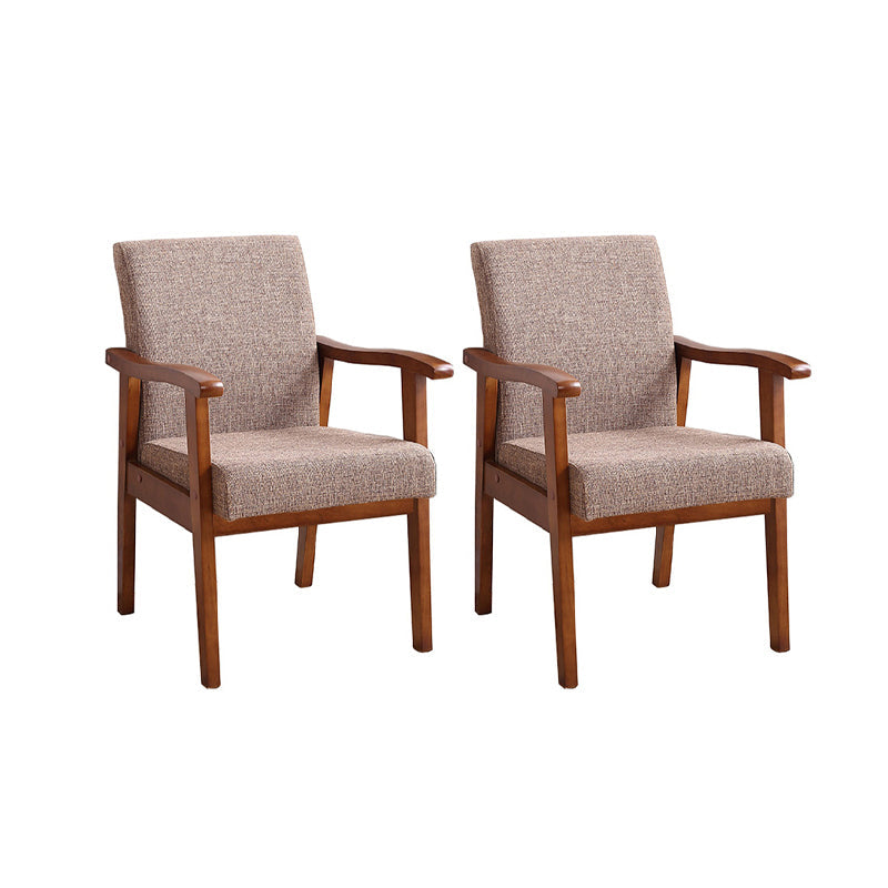 Mid-century Modern Style Fabric Arms Included Accent Armchair