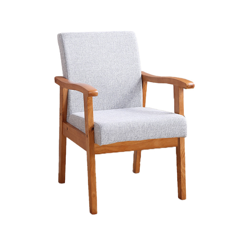 Mid-century Modern Style Fabric Arms Included Accent Armchair