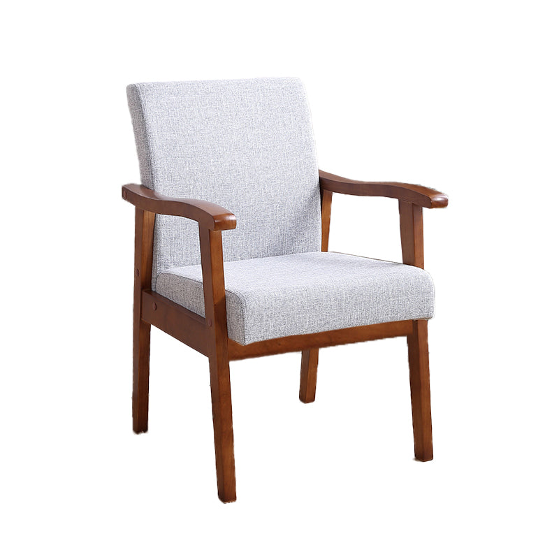 Mid-century Modern Style Fabric Arms Included Accent Armchair