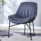 Industrial 23.6"Wide PU Leather Fixed Back Sponge Armless Chair