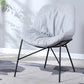 Industrial 23.6"Wide PU Leather Fixed Back Sponge Armless Chair