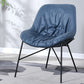 Industrial 23.6"Wide PU Leather Fixed Back Sponge Armless Chair