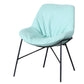 Industrial 23.6"Wide PU Leather Fixed Back Sponge Armless Chair