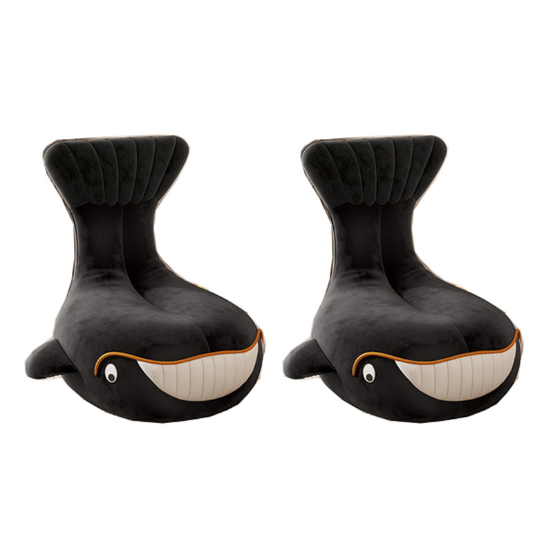 Silla Parsons llena de cojín de esponja sin brazo de estilo nórdico con respaldo acolchado