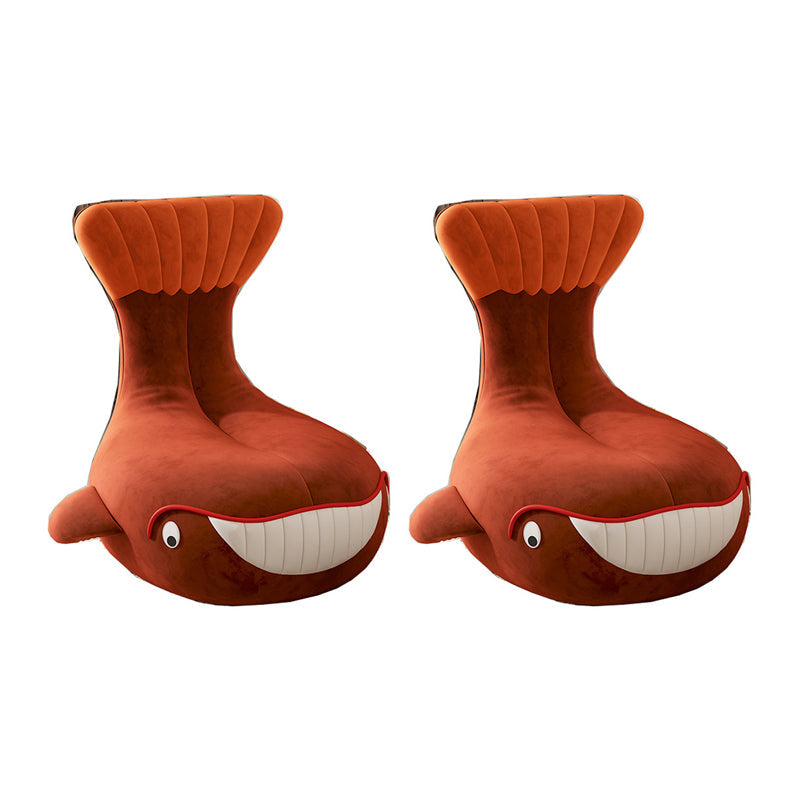 Silla Parsons llena de cojín de esponja sin brazo de estilo nórdico con respaldo acolchado