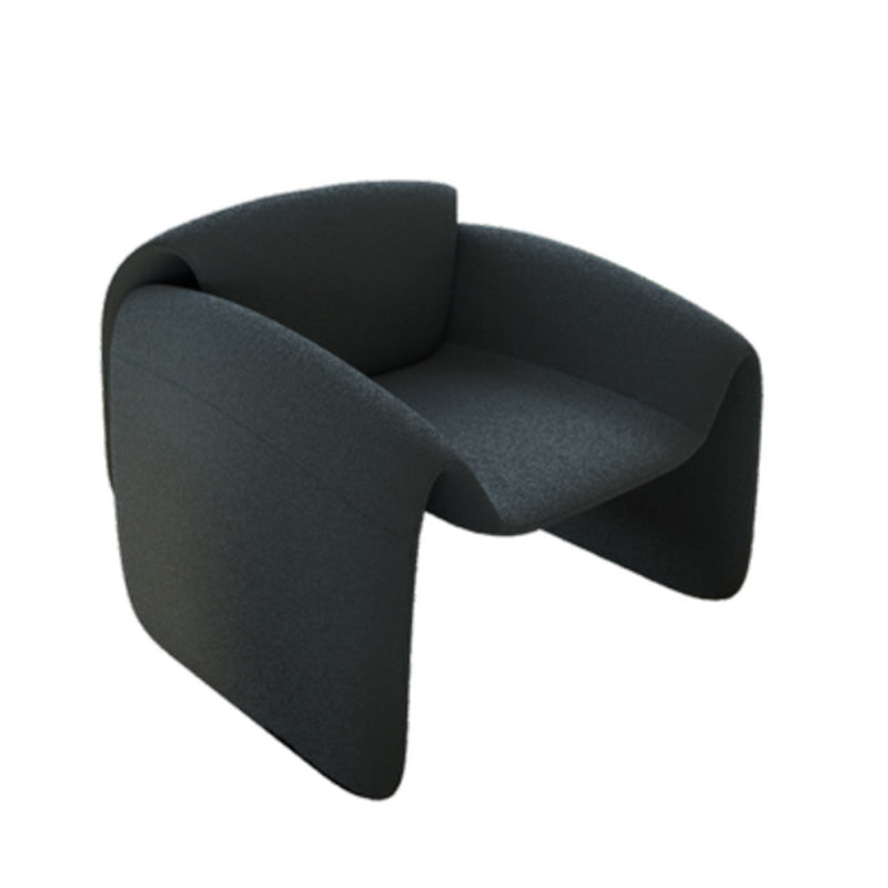 30.71 "ワイドコンテンポラリースタイルのシングルソファチェア固定背面腕椅子