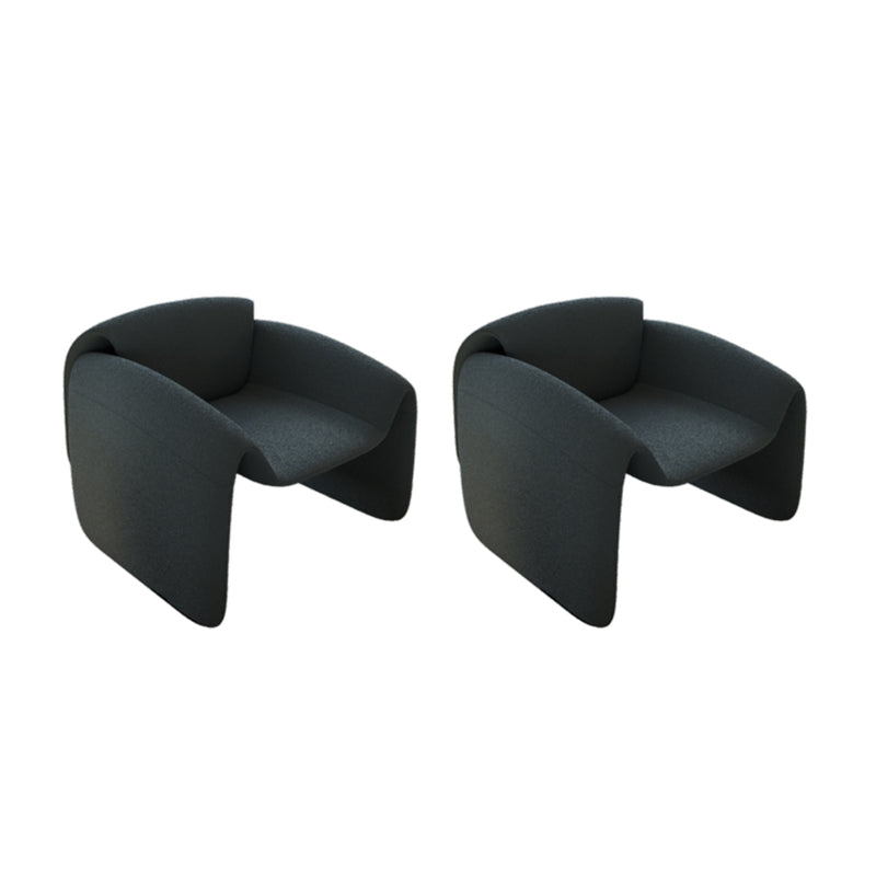 30.71 "ワイドコンテンポラリースタイルのシングルソファチェア固定背面腕椅子