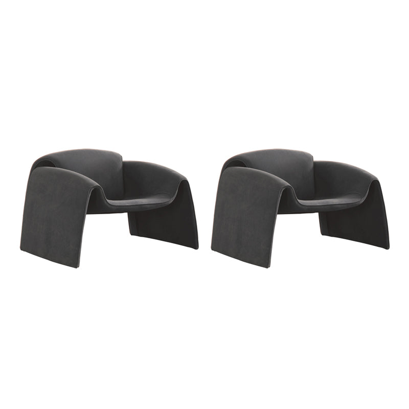 30.71 "ワイドコンテンポラリースタイルのシングルソファチェア固定背面腕椅子