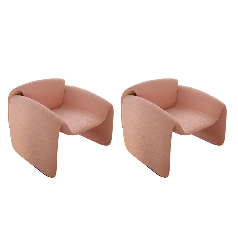 30.71 "ワイドコンテンポラリースタイルのシングルソファチェア固定背面腕椅子