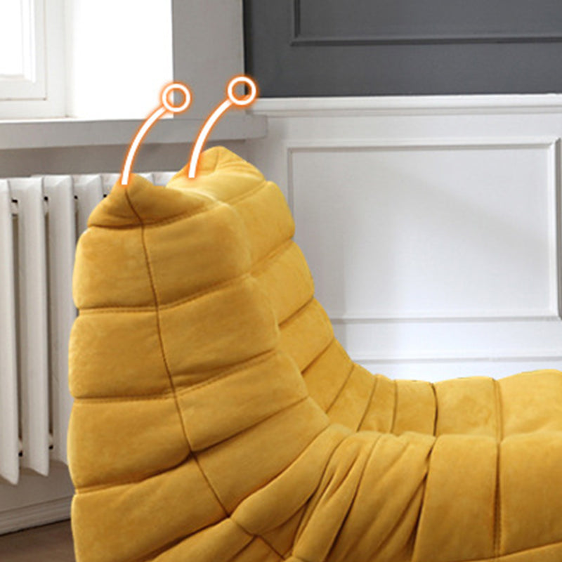 Nordic Style No Armrest Cushioned Back with a Cushioned Cushion Filled Parsons Chair