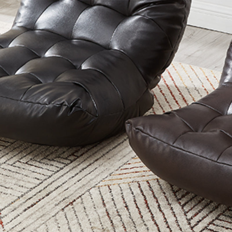 Sedia di divano singolo in stile scandinavo PU PETTA SENZA ARMS STRANDA