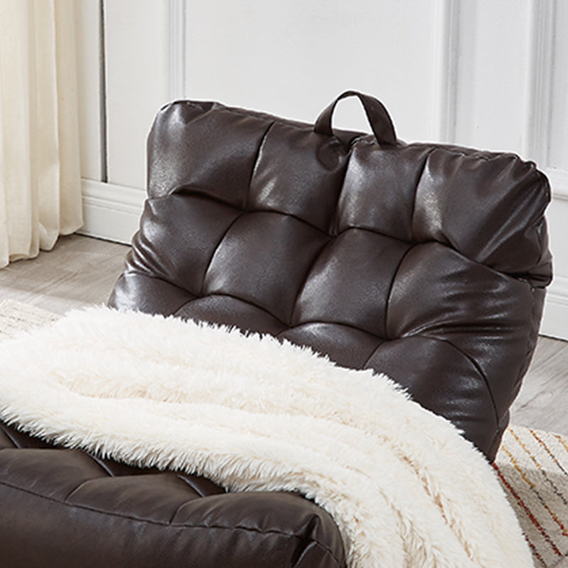 Sedia di divano singolo in stile scandinavo PU PETTA SENZA ARMS STRANDA