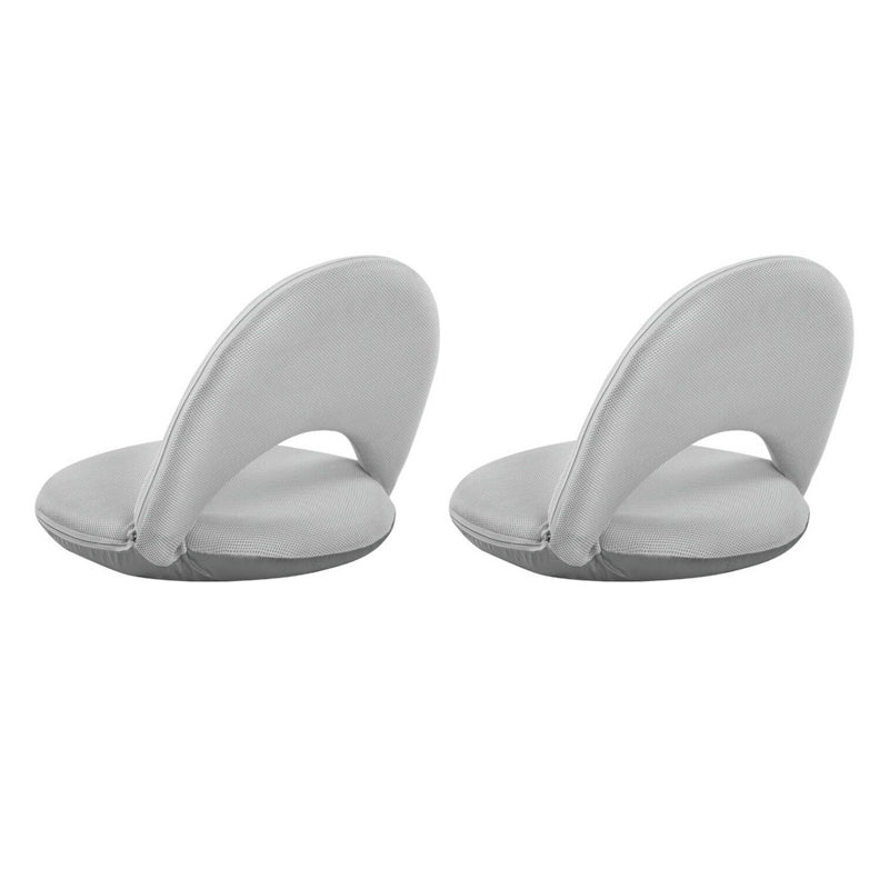 Contemporary 18.9"Wide Solid Color Sponge Split Back Armless Chair Grey 2 Piece Set Clearhalo 'Accent Chairs' 'accent_chairs' 'Chairs & Seating' 'furn' 'furn_accent_chairs' 'Furniture' 'Living Room Furniture' 5650203