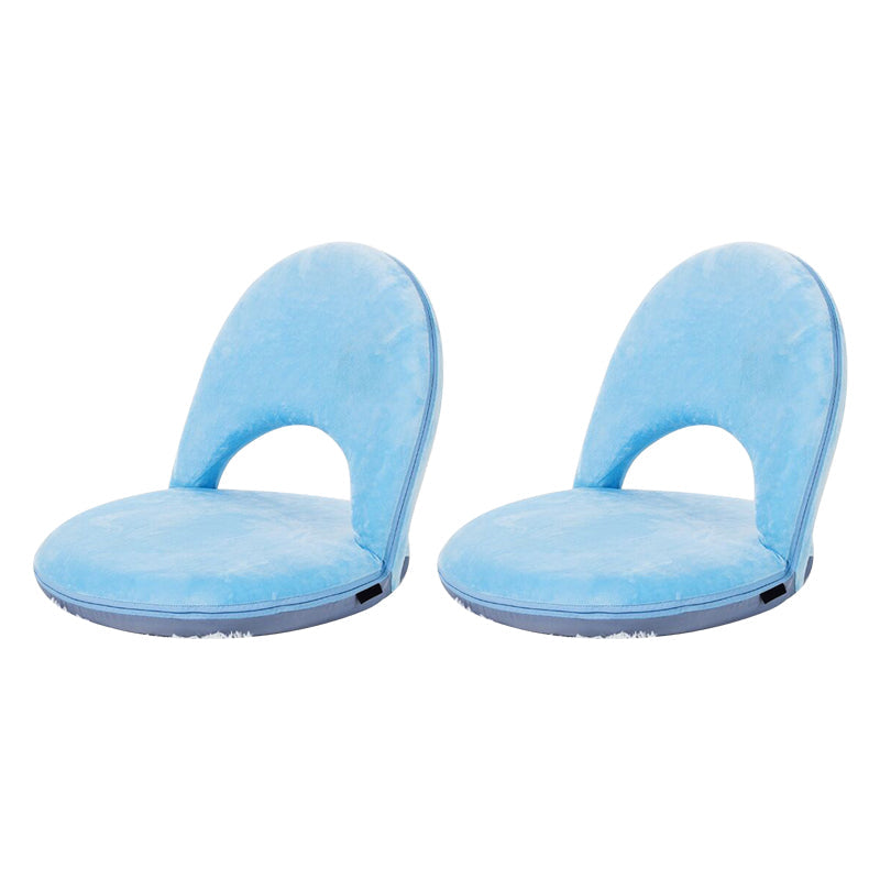 Contemporary 18.9"Wide Solid Color Sponge Split Back Armless Chair Blue 2 Piece Set Clearhalo 'Accent Chairs' 'accent_chairs' 'Chairs & Seating' 'furn' 'furn_accent_chairs' 'Furniture' 'Living Room Furniture' 5650210