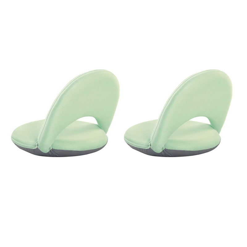 Contemporary 18.9"Wide Solid Color Sponge Split Back Armless Chair Green 2 Piece Set Clearhalo 'Accent Chairs' 'accent_chairs' 'Chairs & Seating' 'furn' 'furn_accent_chairs' 'Furniture' 'Living Room Furniture' 5650214