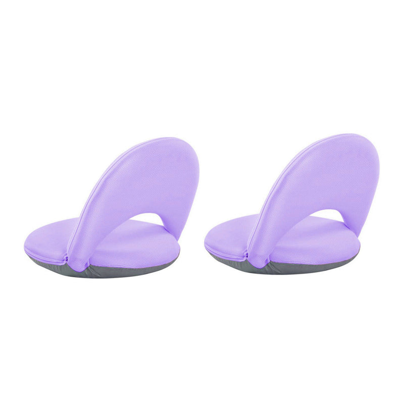 Contemporary 18.9"Wide Solid Color Sponge Split Back Armless Chair Purple 2 Piece Set Clearhalo 'Accent Chairs' 'accent_chairs' 'Chairs & Seating' 'furn' 'furn_accent_chairs' 'Furniture' 'Living Room Furniture' 5650218