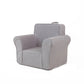 Modern Style Fabric Armrest Buffer Back Imitation Leather Arm Chair