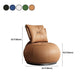 Contemporary 33.5"Wide Genuine Leather Pillow Back Swivel Armless Chair