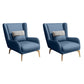Glam Style Leather Handrail Living Room Replica Leather Wingback Chair Blue 2 Piece Set Clearhalo 'Accent Chairs' 'accent_chairs' 'Chairs & Seating' 'furn' 'furn_accent_chairs' 'Furniture' 'Living Room Furniture' 5650506