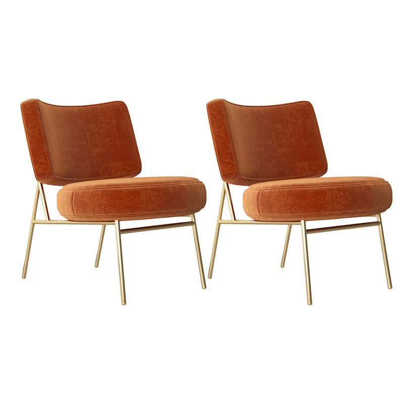 Glam Style 26" Wide Fixed Back 4 Legs Sponge Armless Side Chair