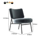 Glam Style 26" Wide Fixed Back 4 Legs Sponge Armless Side Chair