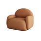 31.50" Wide Scandinavian Style Single Sofa Chair Round Arm Chair Orange 1 Piece Clearhalo 'Accent Chairs' 'accent_chairs' 'Chairs & Seating' 'furn' 'furn_accent_chairs' 'Furniture' 'Living Room Furniture' 5650551