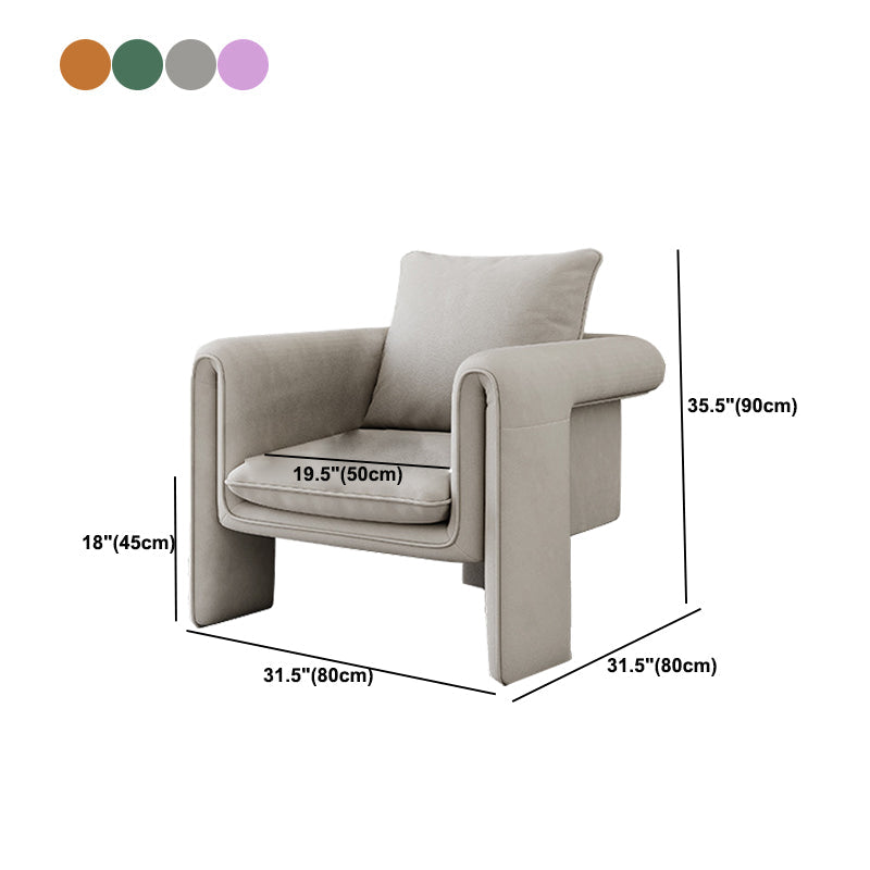 31.5" Wide Contemporary Style Single Sofa Chair Leather Arm Chair for Living Room Clearhalo 'Accent Chairs' 'accent_chairs' 'Chairs & Seating' 'furn' 'furn_accent_chairs' 'Furniture' 'Living Room Furniture' 5650566
