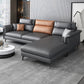 35.43 "Tall Modern Sectional Dark Gray Sectional met gekussen achterste kussens