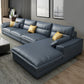 Scandinavian Stain-Resistant Faux Leather 4-Seater L-Shape Sectional Set