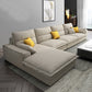 Scandinavian Stain-Resistant Faux Leather 4-Seater L-Shape Sectional Set