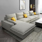 Scandinavian Stain-Resistant Faux Leather 4-Seater L-Shape Sectional Set