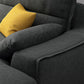 Scandinavian Stain-Resistant Faux Leather 4-Seater L-Shape Sectional Set