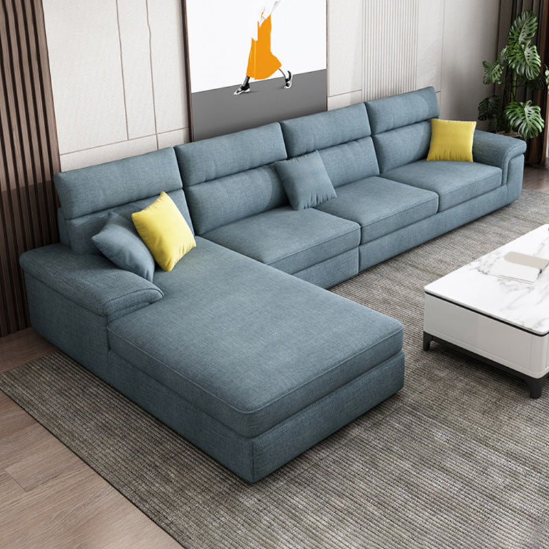 Eigentijdse 4-zits stoffen sectionele sectionele 125.98 "W Pillow Top Arm