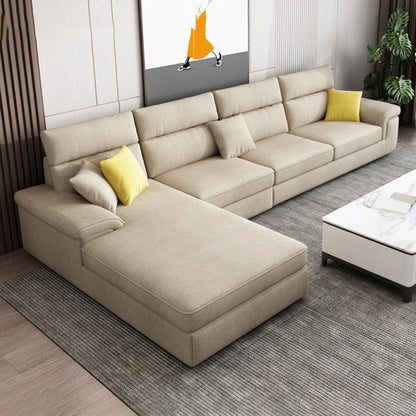 Eigentijdse 4-zits stoffen sectionele sectionele 125.98 "W Pillow Top Arm