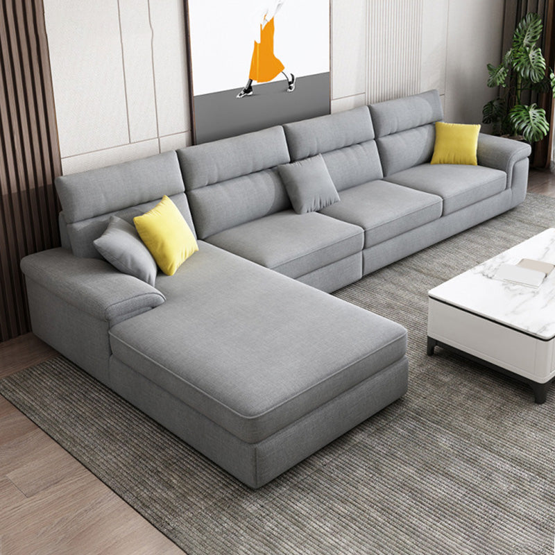 Eigentijdse 4-zits stoffen sectionele sectionele 125.98 "W Pillow Top Arm