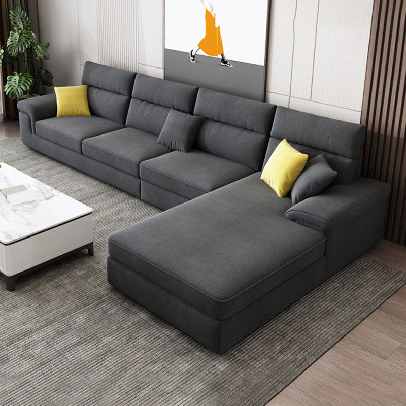 Eigentijdse 4-zits stoffen sectionele sectionele 125.98 "W Pillow Top Arm