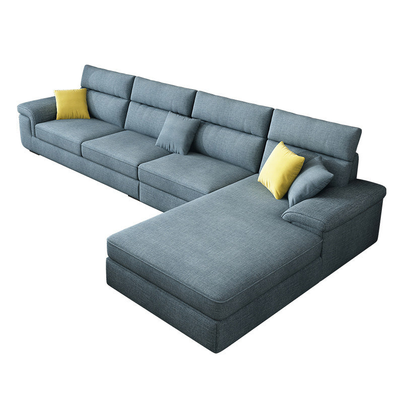 Eigentijdse 4-zits stoffen sectionele sectionele 125.98 "W Pillow Top Arm