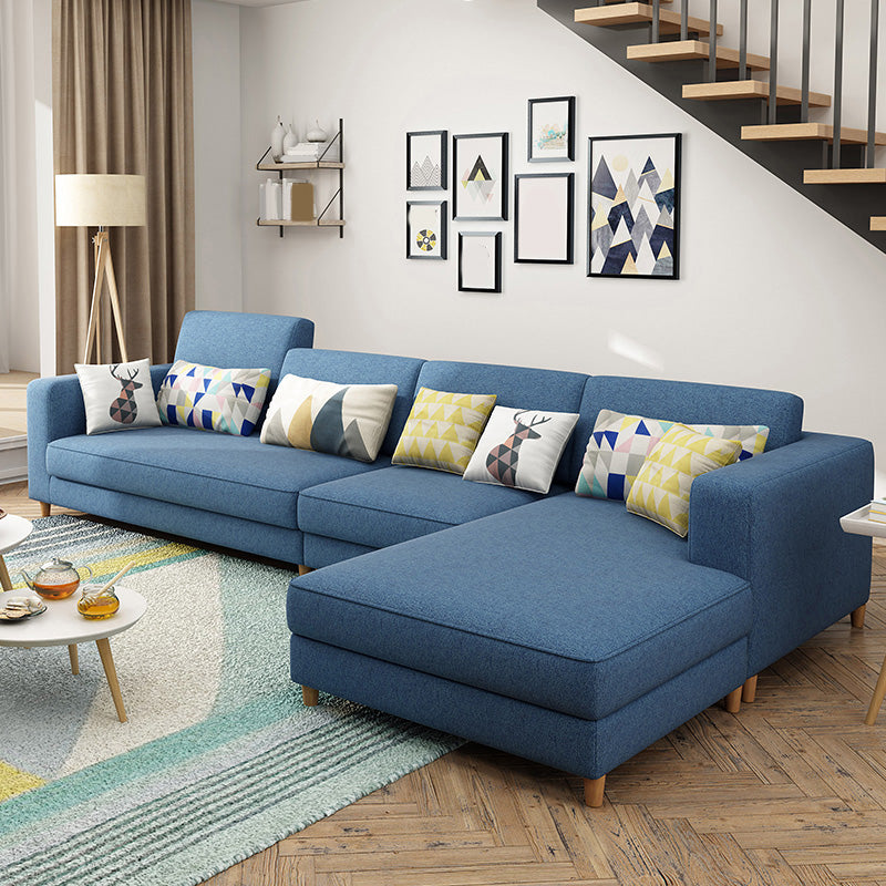 129.92 "l Linnen wasbaar Sectional Square Arm Sectional voor woonkamer