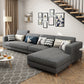 129.92 "l Linnen wasbaar Sectional Square Arm Sectional voor woonkamer