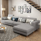 129.92 "l Linnen wasbaar Sectional Square Arm Sectional voor woonkamer
