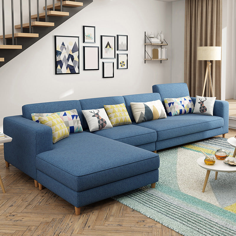 129.92 "l Linnen wasbaar Sectional Square Arm Sectional voor woonkamer