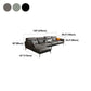 Modern Sofa & Chaise 4-seat Faux Leather Flared Arm Sectional