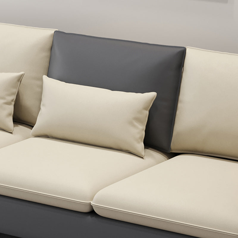 106.29 "L Faux Sectional Resingal Resistant Square Brass Sectional