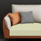 Scandinavian Stationary Faux leather Square Arm Cushion Back Sofa & Chaise
