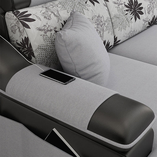 110.23 "L moderno sezionale sezionale in fico resistente alle macchie